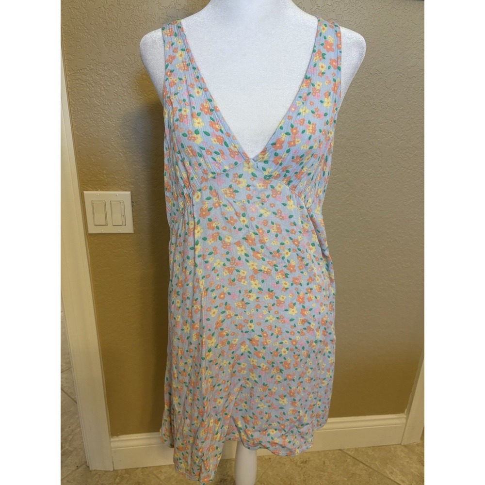 Billabong Women's Feel The Love Sleeveless Floral Mini Sundress, Medium